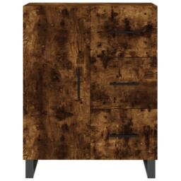 Berkfield Home Highboard Smoked Oak 69.5x34x180 cm Engineered Wood in Brown - thumbnail 8