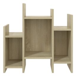 Berkfield Home Side Cabinet Sonoma Oak 60x26x60 cm Engineered Wood in Brown - Size: 60 x 26 x 60 cm - thumbnail 5
