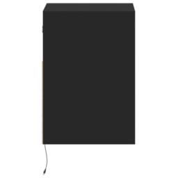 Berkfield Home TV Wall Cabinets with LED Lights 2 pcs Black 41x31x45 cm - Size: 41 x 31 x 45 cm - thumbnail 7