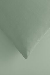 Bianca 400 Thread Count Cotton Sateen Standard Pillowcases in Green - Size: Standard Pillow Case - thumbnail 3