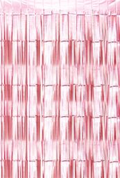 Netagon Metallic Tinsel Curtain 3M x 1M Rose Gold - thumbnail 7