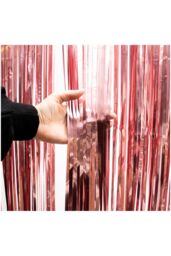 Netagon Metallic Tinsel Curtain 3M x 1M Rose Gold - thumbnail 5