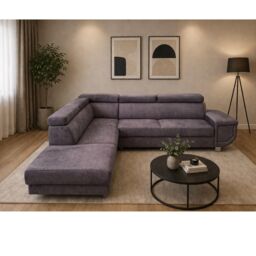 Furniture 786 Artic Sofa-Bed with Storage Left Hand Facing Corner in Grey - thumbnail 6