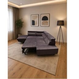 Furniture 786 Artic Sofa-Bed with Storage Left Hand Facing Corner in Grey - thumbnail 5
