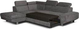 Furniture 786 Artic Sofa-Bed with Storage Left Hand Facing Corner in Grey - thumbnail 3