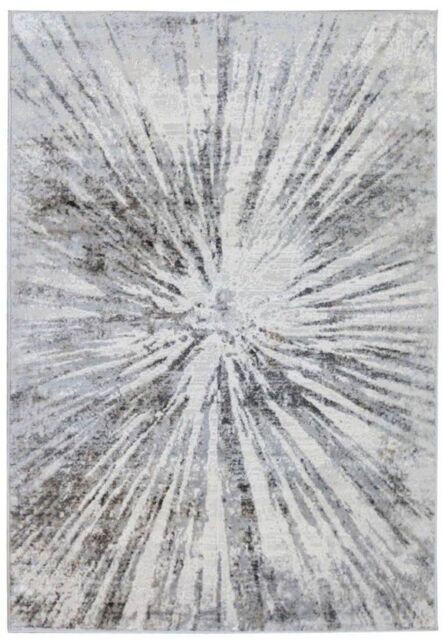 THE RUGS Abstract Collection Burst Design Rug in Grey - D149A - Size: 160 cm x 230 cm - image 1