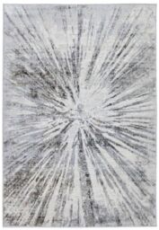 THE RUGS Abstract Collection Burst Design Rug in Grey - D149A - Size: 160 cm x 230 cm - thumbnail 1
