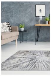 THE RUGS Abstract Collection Burst Design Rug in Grey - D149A - Size: 160 cm x 230 cm - thumbnail 3