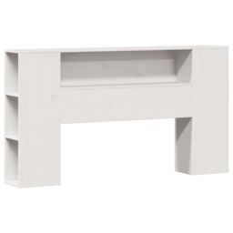 Berkfield Home Bookcase Bed without Mattress White 140x190cm Solid Wood Pine - Size: 140x190 cm - thumbnail 7