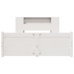 Berkfield Home Bookcase Bed without Mattress White 140x190cm Solid Wood Pine - Size: 140x190 cm - thumbnail 4