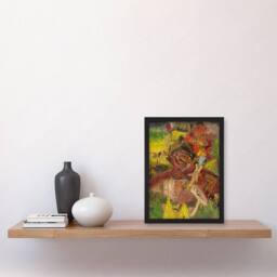 Artery8 Lumberjack Abstract Portrait Kubincan Framed Wall Art Print - Size: A4 - thumbnail 4