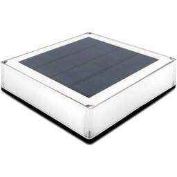 SPETLEK Solar LED Post Cap Light Square Garden Deck Fence Lamp Landscape in White - thumbnail 1