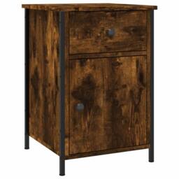 Berkfield Home Bedside Cabinets 2 pcs Smoked Oak 40x42x60 cm Engineered Wood in Brown - Size: 40 x 42 x 60 cm - thumbnail 5