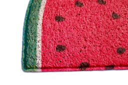 Nicoman Spaghetti Loofah Halfmoon Door Mat 70 x 44cm - Water Melon in Red - Size: 44 cm x 70 cm - thumbnail 3