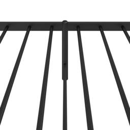 Berkfield Home Metal Bed Frame with Headboard Black 75x190 cm Small Single - thumbnail 8