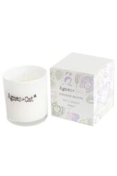 KDMD Agnes & Cat Japanese Bloom Soy Votive Candle with Silver Lid in White - thumbnail 1