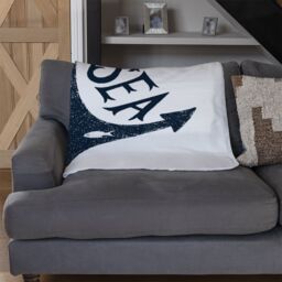 Benjamin Tate Design Everybody Needs Vitamin Sea Blanket in Natural - Size: 120 cm x 150 cm - thumbnail 2