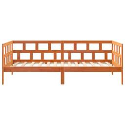 Berkfield Home Beautiful Day Bed without Mattress Wax Brown 90x200 cm Solid Wood Pine - thumbnail 5