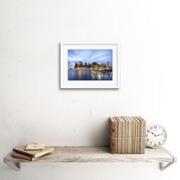 "Artery8 Wall Art Print Luddy New York City USA Cityscape Framed in White - Size: W7"" x H9""" - thumbnail 2