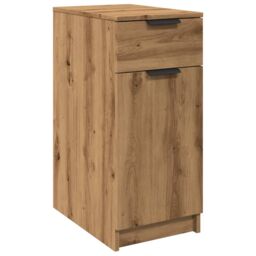 Berkfield Home Desk Cabinet Artisan Oak 33x50x75 cm Engineered Wood in Brown - Size: 33 x 50 x 75 cm - thumbnail 2