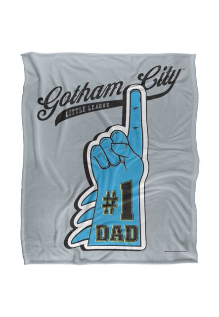 Batman Blanket, 152x127 cm No.1 Dad Glove Silky Touch Super Soft Throw Blanket in White - image 1