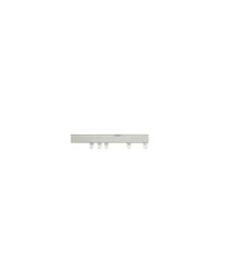 New Edge Blinds White Fineline Aluminium Curtain Track - Size: 300 cm