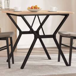 Berkfield Home Dining Table Legs Y-Frame 70x70x73 cm Steel in Black - Size: 70 x 70 x 73 cm - thumbnail 2