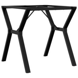 Berkfield Home Dining Table Legs Y-Frame 70x70x73 cm Steel in Black - Size: 70 x 70 x 73 cm - thumbnail 6