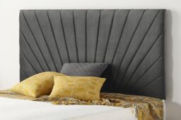 Somnior Platinum Ortho Sprung Memory Foam Mattress with Divan Bed with Headboard Tweed Fabric in Charcoal - Size: Small Double - thumbnail 5