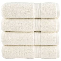 Berkfield Home Premium Hand Towels SOLUND 4 pcs Cream 50x100 cm 600 gsm