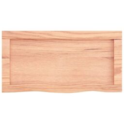 Berkfield Home Wall Shelf Light Brown 60x30x(2-6) cm Treated Solid Wood Oak - thumbnail 5