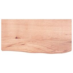 Berkfield Home Wall Shelf Light Brown 60x30x(2-6) cm Treated Solid Wood Oak - thumbnail 2