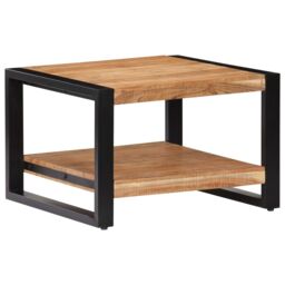Berkfield Home Coffee Table 60x60x40 cm Solid Acacia Wood in Brown - Size: 60 x 60 x 40 cm - thumbnail 4