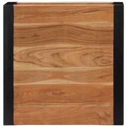Berkfield Home Coffee Table 60x60x40 cm Solid Acacia Wood in Brown - Size: 60 x 60 x 40 cm - thumbnail 5