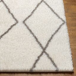 Livabliss Cloudy Shag-Modern Ivory Grey Soft Plush Pile Living Bedroom Rug - Size: 160 cm x 215 cm - thumbnail 5