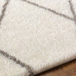 Livabliss Cloudy Shag-Modern Ivory Grey Soft Plush Pile Living Bedroom Rug - Size: 160 cm x 215 cm - thumbnail 7