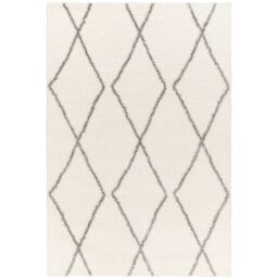 Livabliss Cloudy Shag-Modern Ivory Grey Soft Plush Pile Living Bedroom Rug - Size: 160 cm x 215 cm - thumbnail 2