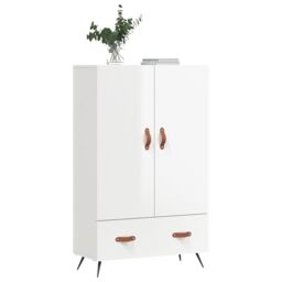 Berkfield Home Highboard High Gloss White 69.5x31x115 cm Engineered Wood - thumbnail 4