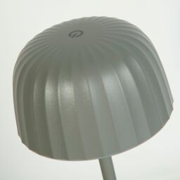 Lighting Collection Ella Outdoor Rechargeable Table Lamp - Grey - thumbnail 4