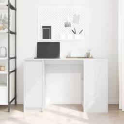 Berkfield Home Durable Desk White 120x42x76 cm Engineered Wood - Size: 120 x 42 x 76 cm - thumbnail 1