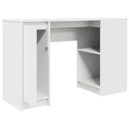 Berkfield Home Durable Desk White 120x42x76 cm Engineered Wood - Size: 120 x 42 x 76 cm - thumbnail 5