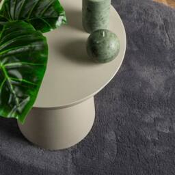 Berkfield Home Rug Short Pile Soft & Washable Anthracite Ã˜ 120 cm in Charcoal - Size: 100 cm diameter - thumbnail 7