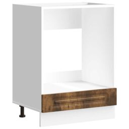 Berkfield Home Oven Cabinet Kalmar Smoked Oak Engineered Wood in Brown - thumbnail 2