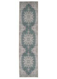 Kukoon Washable Runner Rug Green Mandala Long Hallway Carpet Mat 60cm x 240cm in Light Green - Size: 60 cm x 240 cm - thumbnail 2