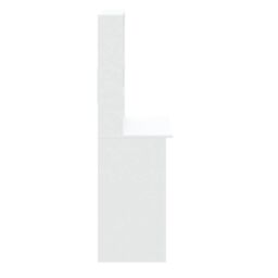 Berkfield Home Desk with Shelves White 102x45x148 cm Engineered Wood - Size: 102 x 45 x 148 cm - thumbnail 6
