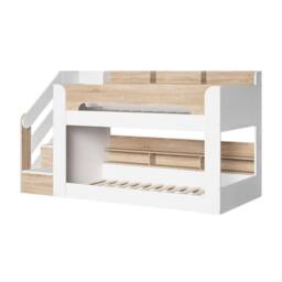 Flair Zeno Staircase Low Bunk with Storage in Light Oak - Size: Single - thumbnail 4