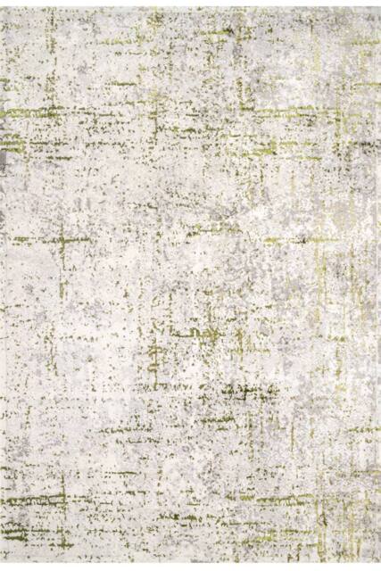 Kukoon Olive Green Grey Distressed Tweed Embossed Rug in Dark Olive - Size: 120 cm x 170 cm - image 1