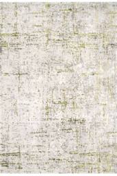 Kukoon Olive Green Grey Distressed Tweed Embossed Rug in Dark Olive - Size: 120 cm x 170 cm - thumbnail 1