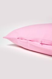 Homescapes Egyptian Cotton V Shaped Pillowcase 200 TC in Pink - thumbnail 4