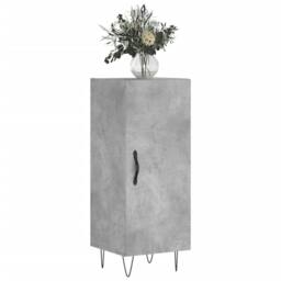 Berkfield Home Sideboard Concrete Grey 34.5x34x90 cm Engineered Wood - thumbnail 3